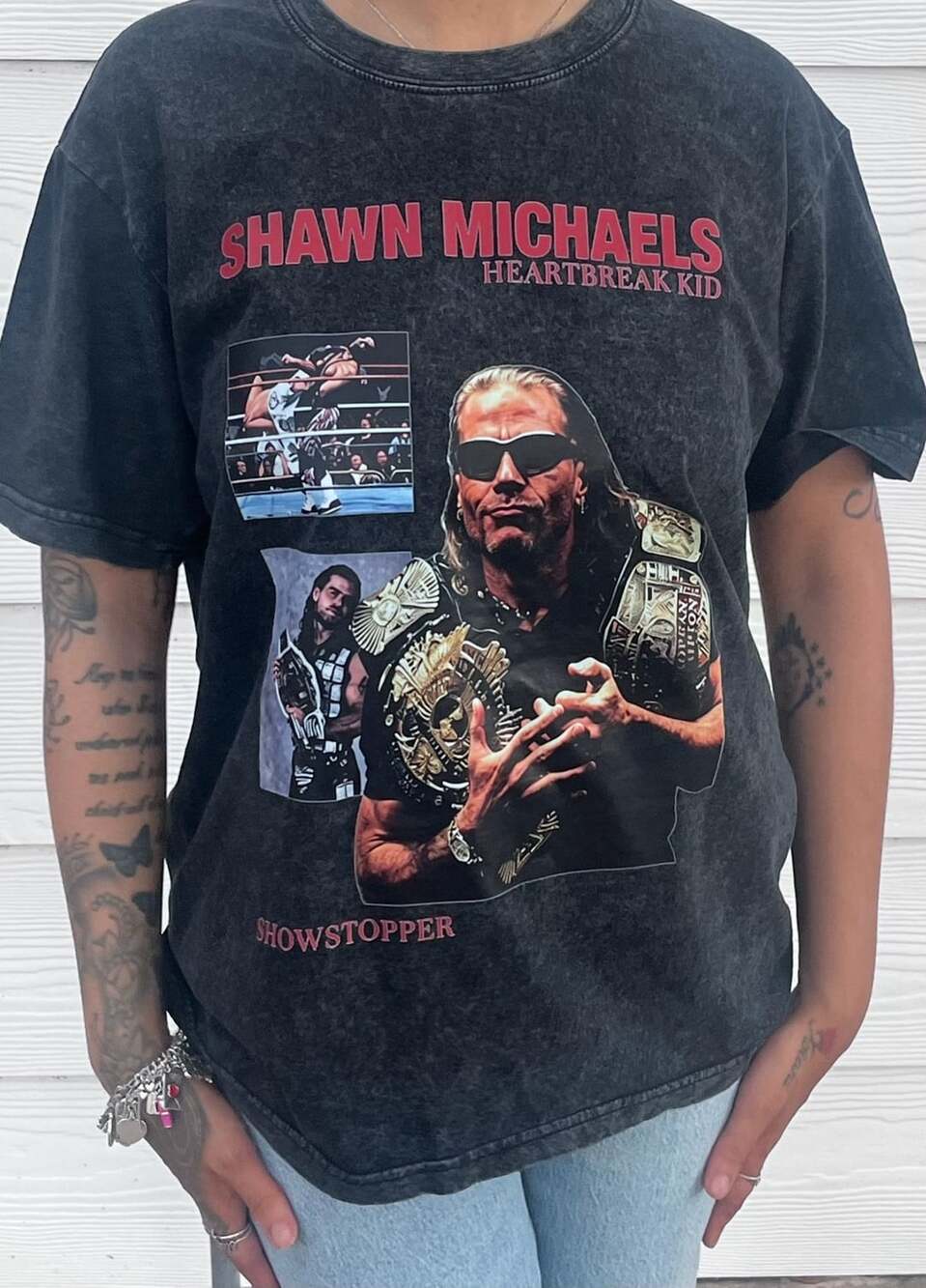 WWE Shawn Michaels Heartbreak Black Mineral Wash